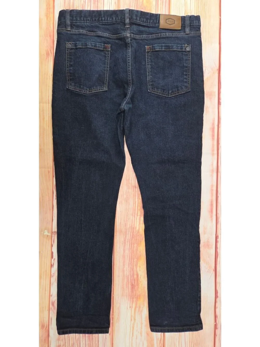 RVCA Daggers Mens Slim Fit Dark Wash Jeans 38x32